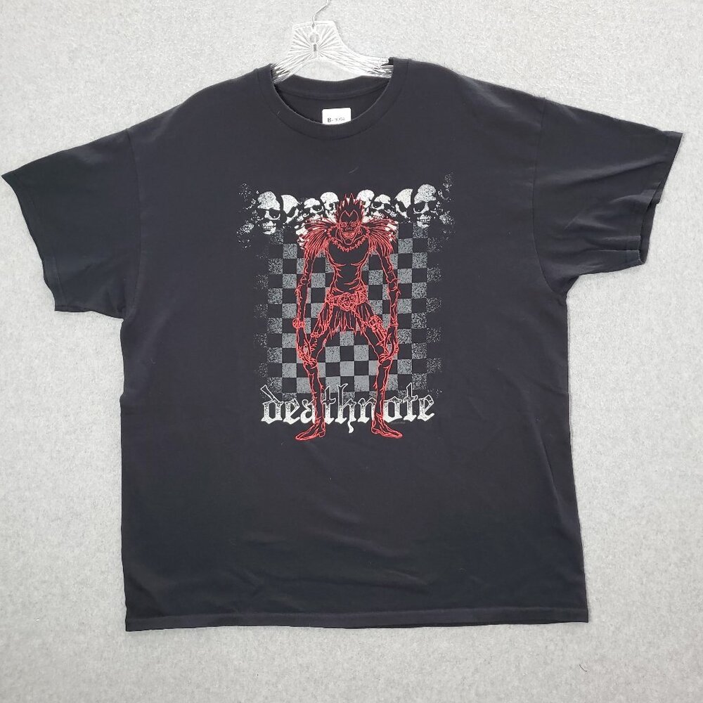 Death Note Men Shirt XL Black Ryuk‎ Anime Graphic Short Sleeve Tee
